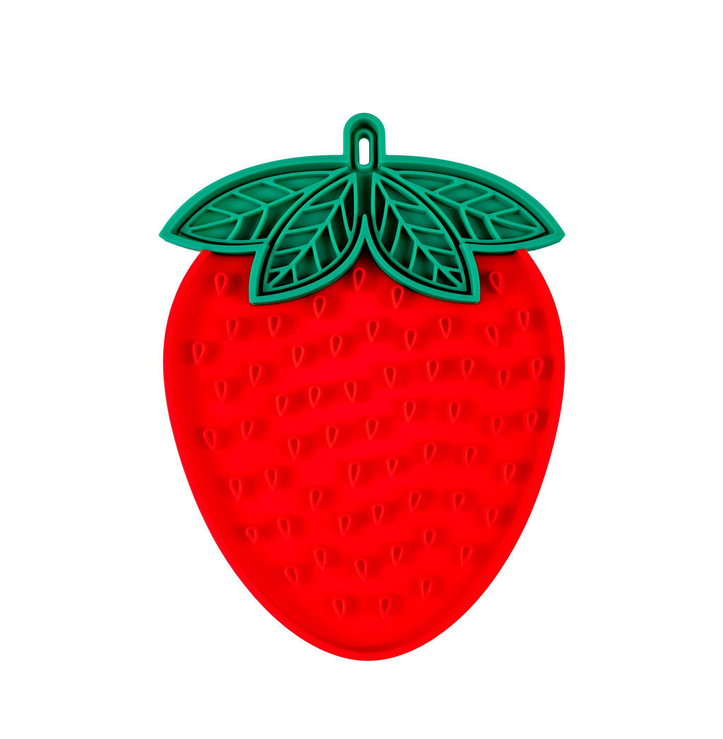 Berry Sweet Strawberry Pet Lick Mat