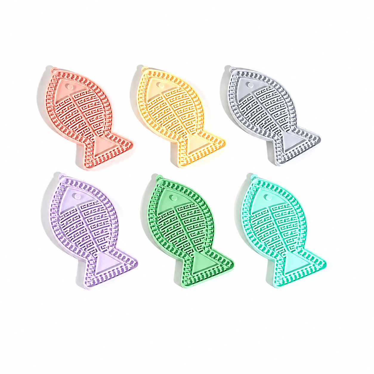 Fishbone Lick Mat - Pastel Collection