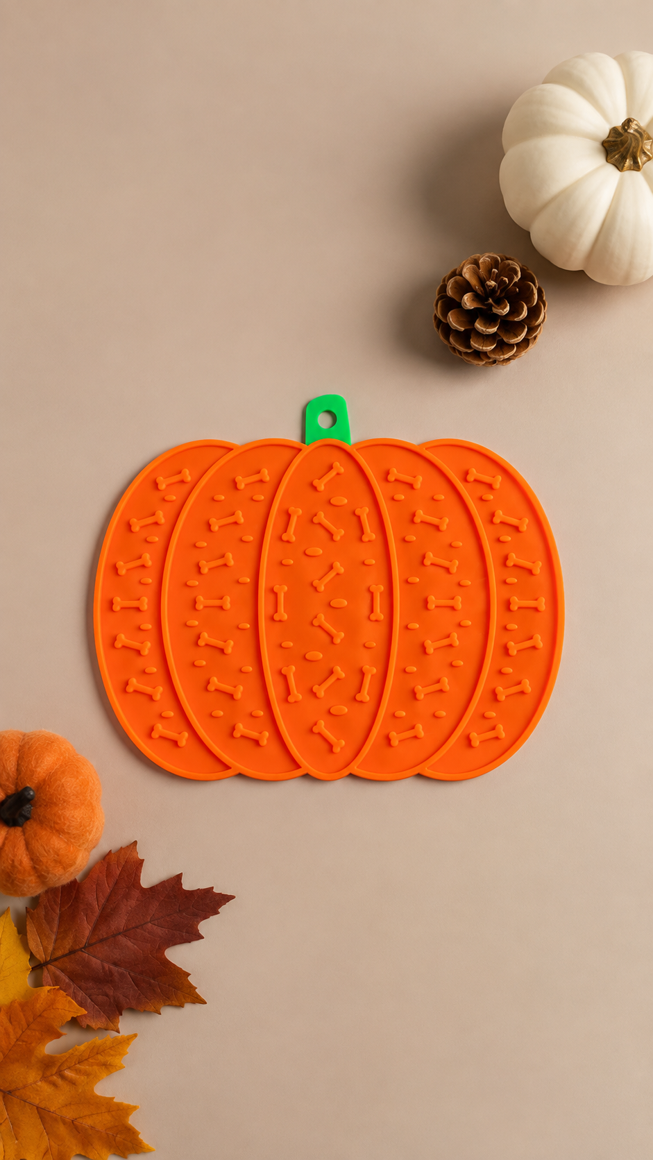 Pumpkin Spice Pet Lick Mat